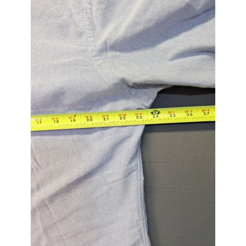 Polo Ralph Lauren Mens Slim Fit XL Blue Chambray Flesh Pony Preppy Golf Office - Picture 6 of 12